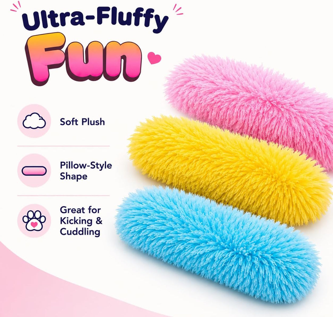 Dr. Fluffyyes 3 Fluffy Things Cat Toy Pillows with Catnip & Crinkle