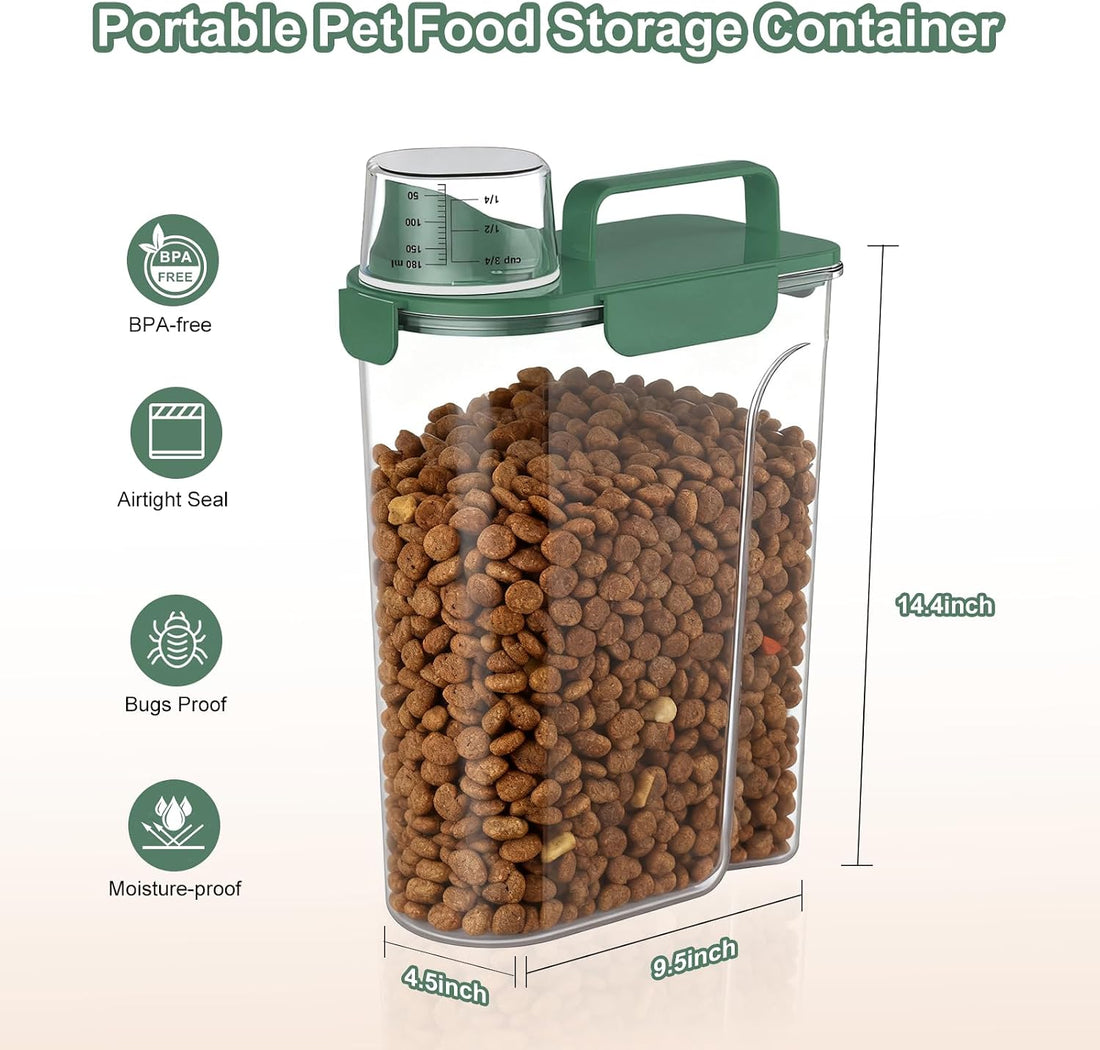 Uppetly Dog Cat Food Storage Container, 5-7Lbs Pet Food Containers