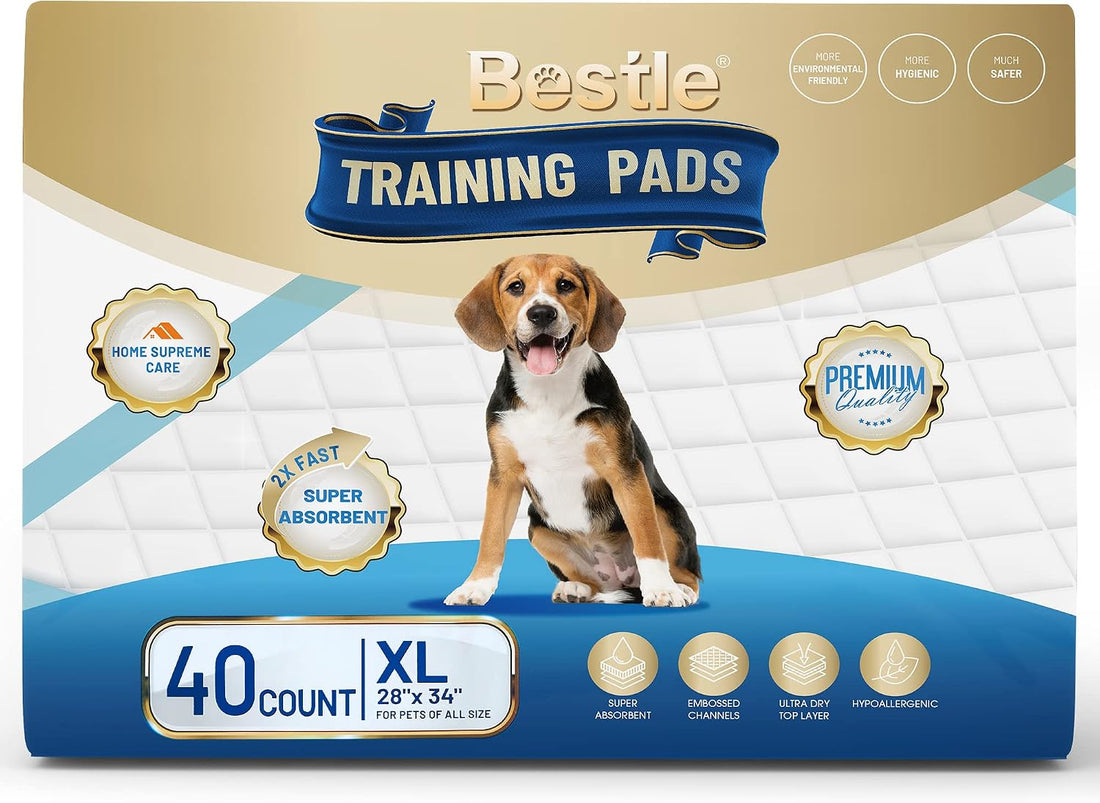 BESTLE Extra Large Pet Training and Puppy Pads Pee Pads for Dogs