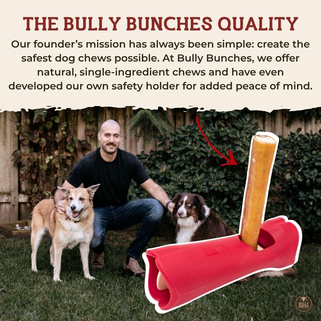 Bully Bunches Premium Odor-Free Bully Sticks for Medium & Large Dogs