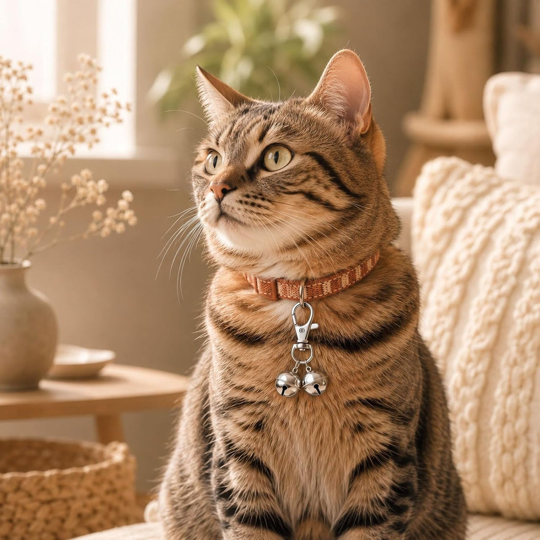 Grevosea 2 Pcs Mini Dog Collar Bells