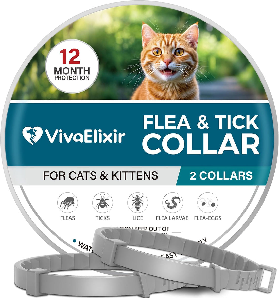 Flea and Tick Collar for Cat – 8-Month Protection