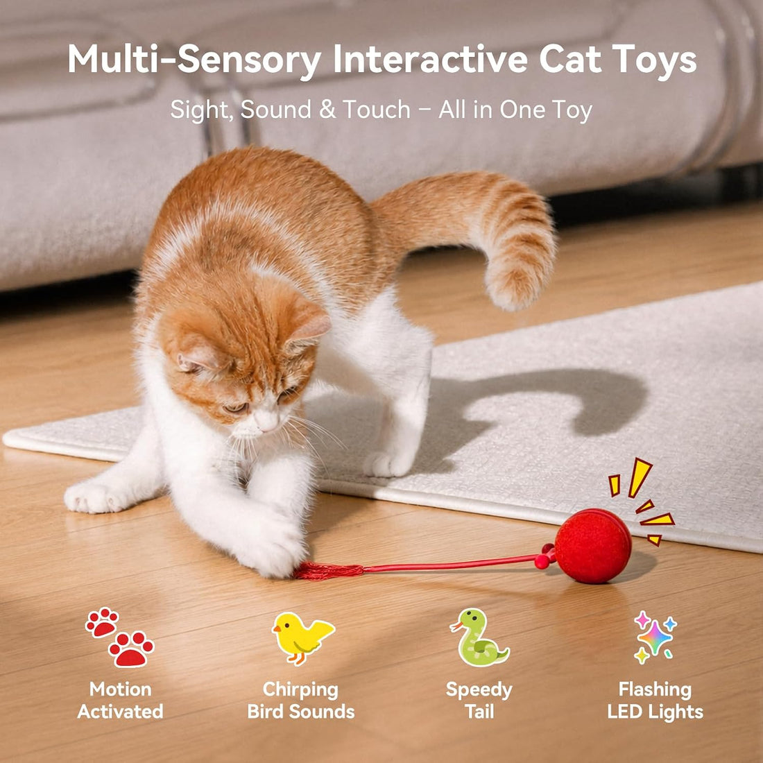 Cheerble Interactive Cat Toy Ball