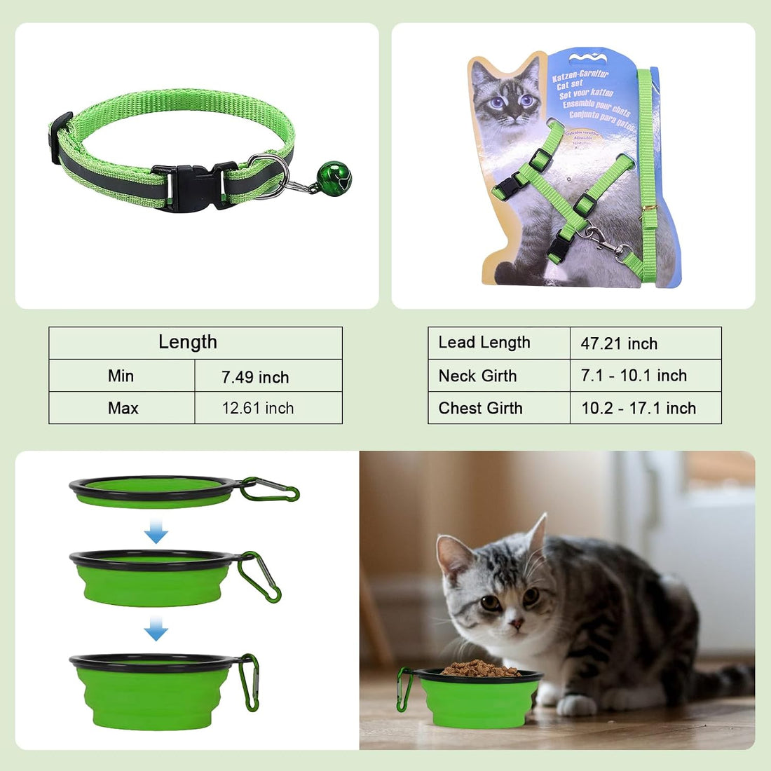 Cat Carrier with Litter Box, Cat Travel Carrier Soft Sided & Foldable