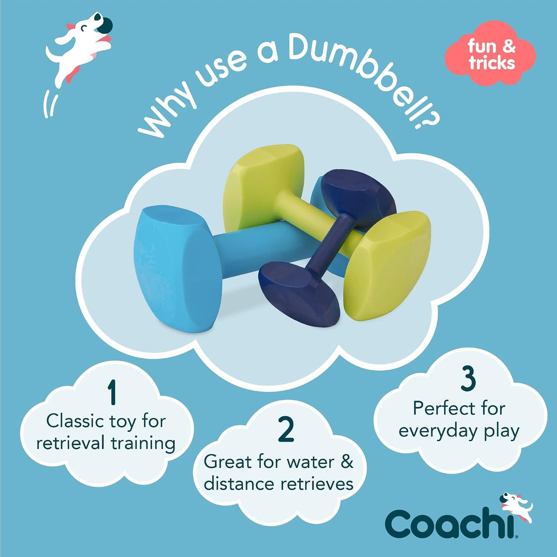 Coachi Training Dumbbell, Floats, Long Distance Throwing