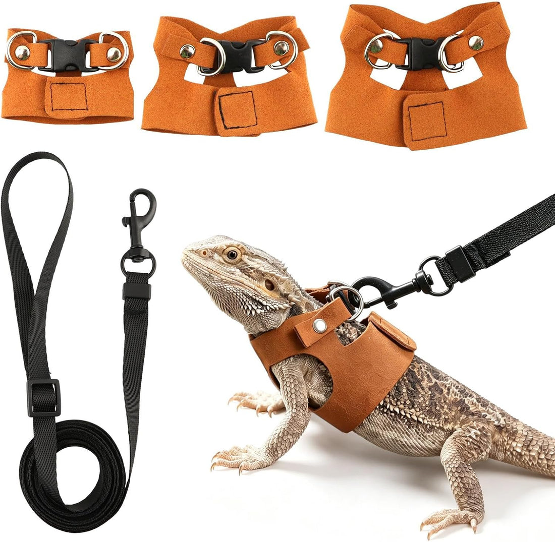 3PCS Bearded Dragon Harness and Leash Set
