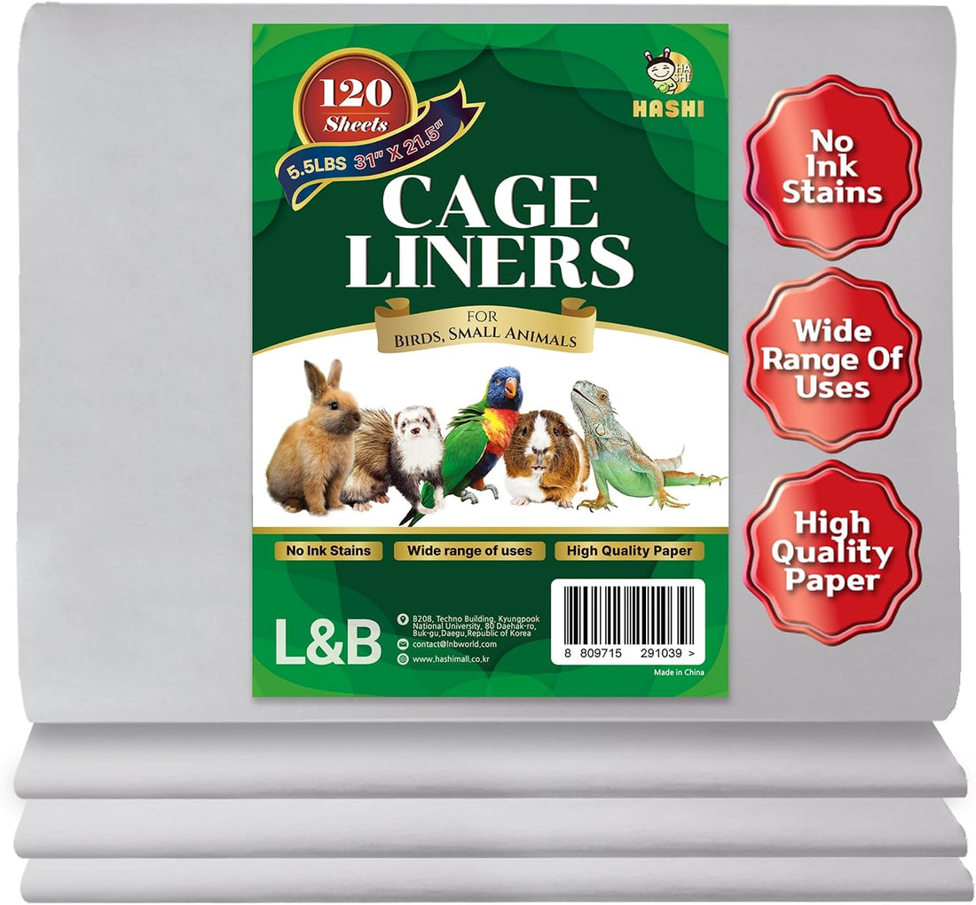 HA SHI 120 Sheets Bird Cage Liners