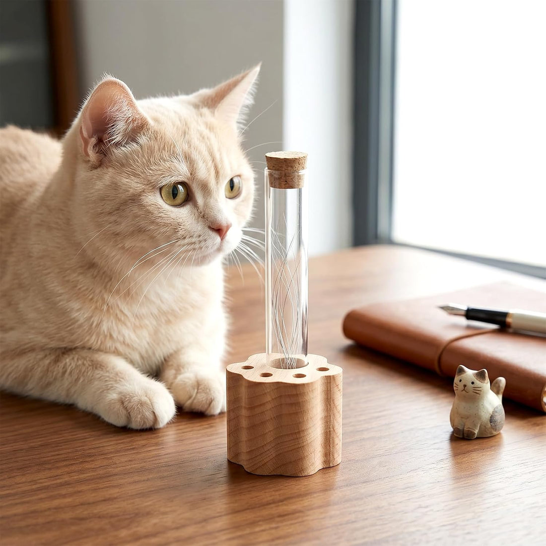 Cat Whisker Jar Mini Whisker Vase Glass Whiskers Holder Transparent