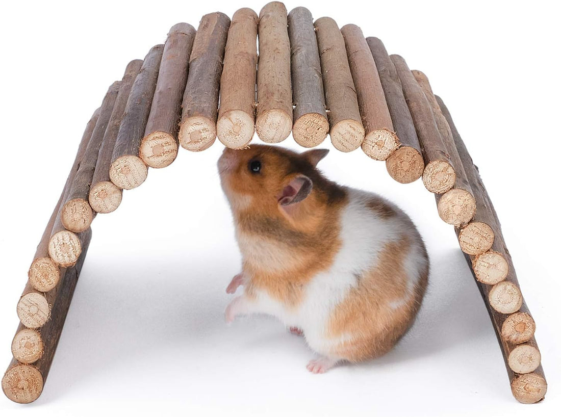 Niteangel Wooden Ladder Bridge, Hamster Mouse Rat Rodents Toy