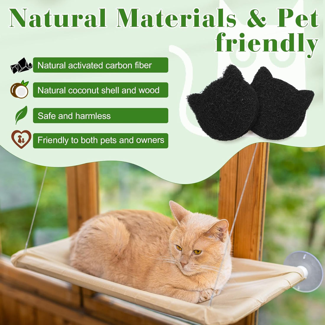 12-Pack Cat Litter Box Carbon Filters, Stick-On