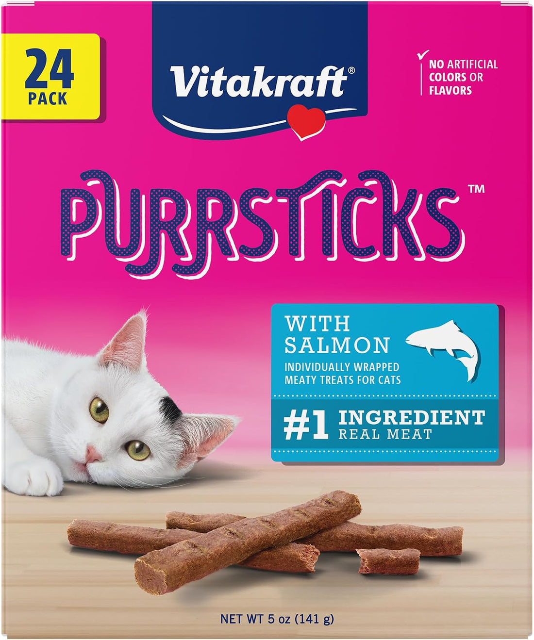 Vitakraft PurrSticks Cat Treat, Chicken Recipe, 6 Count