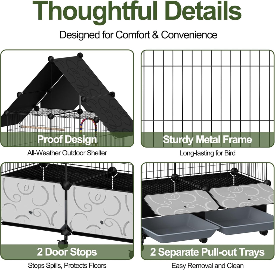 59 Inch Large Bird Cage for Parakeets