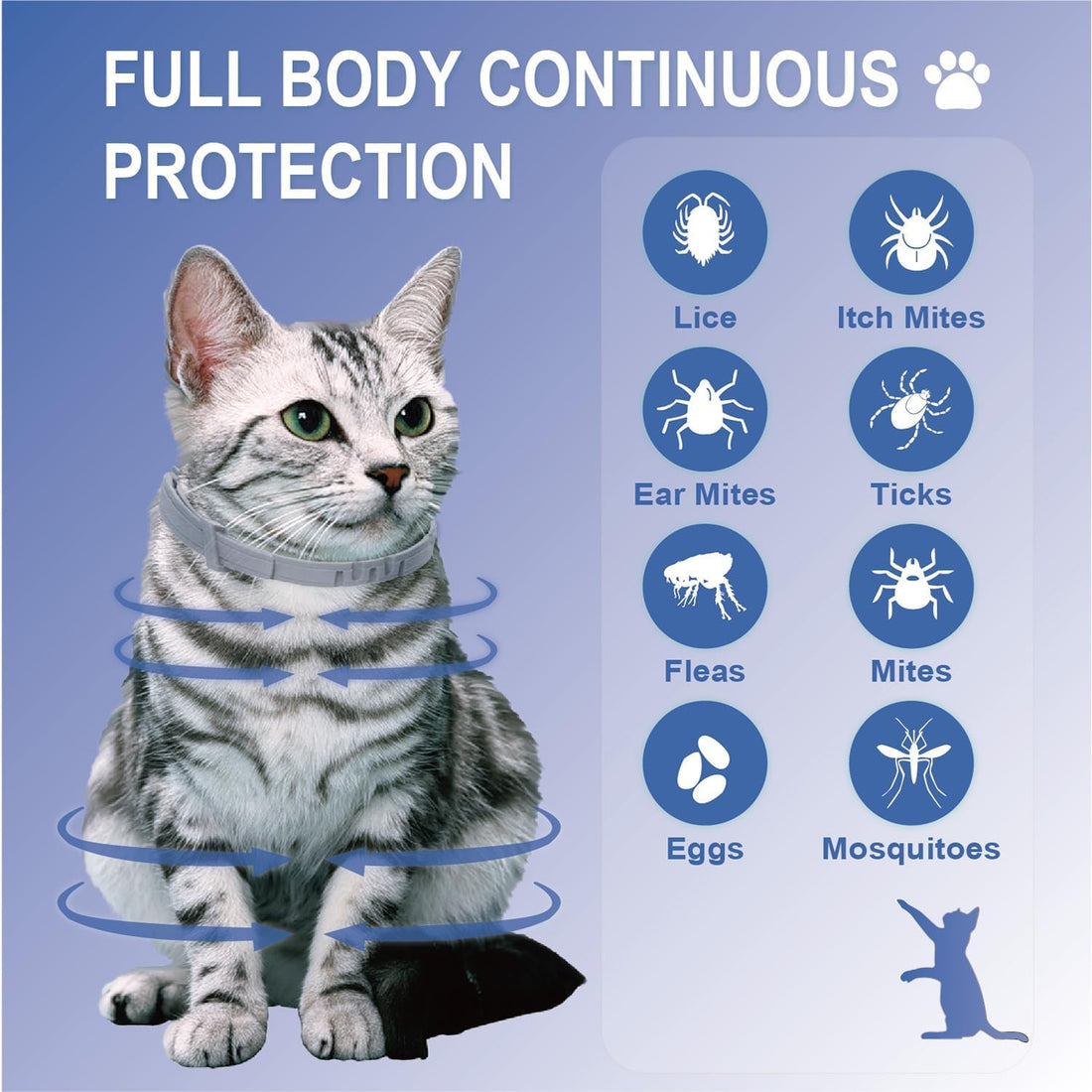 Advanllent Flea Collar for Cats, Flea and Tick Collars for Kittens