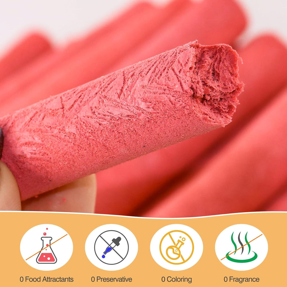 Packsy 100g/3.52oz Freeze-Dried Chicken & Dragon Fruit Sticks