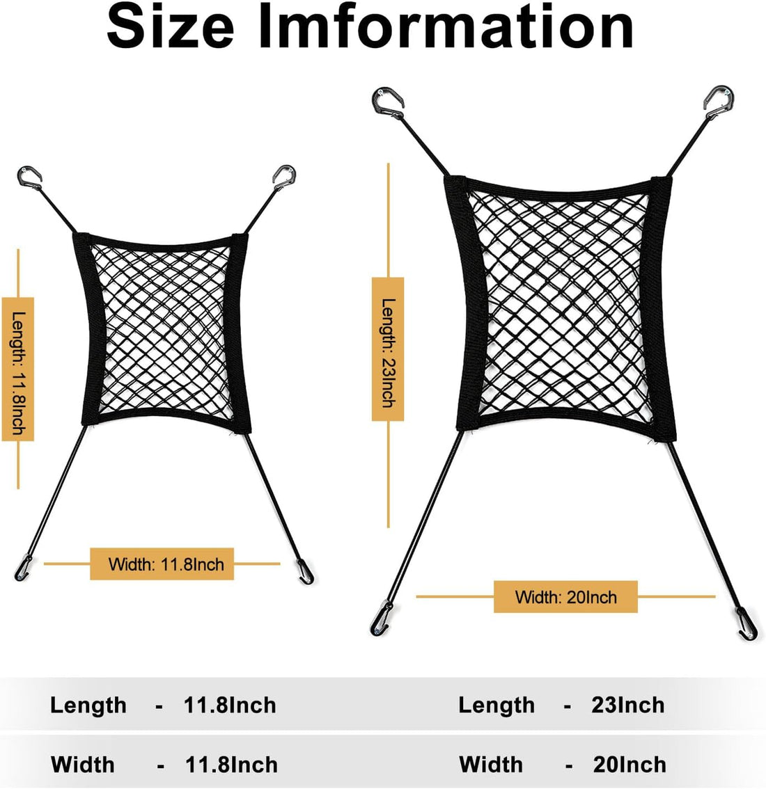 Dog Car Net Barrier for SUV， Upgraded Dog Travel Accessory