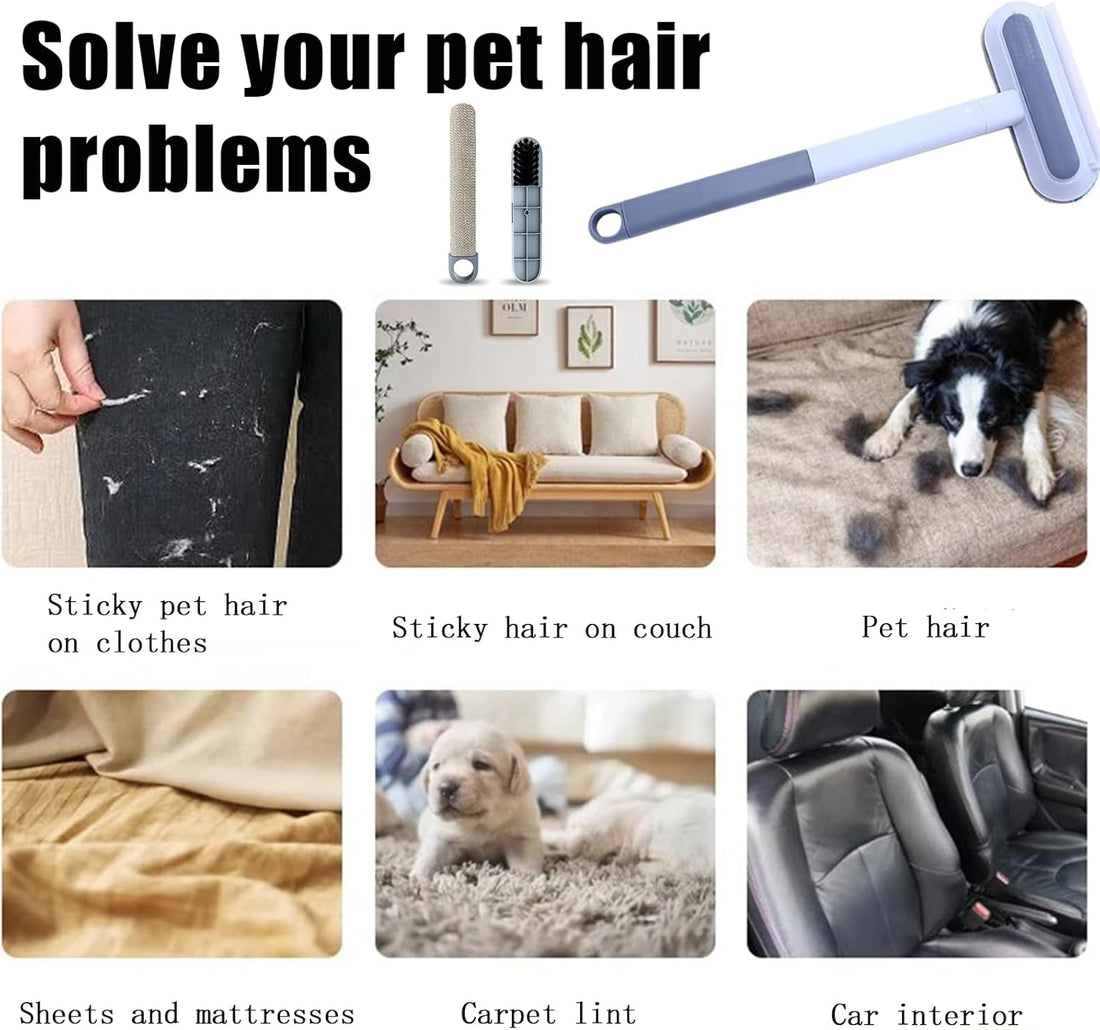 Cat Hair Remover 4-in-1 Multi-Functional Pet Hair Remover