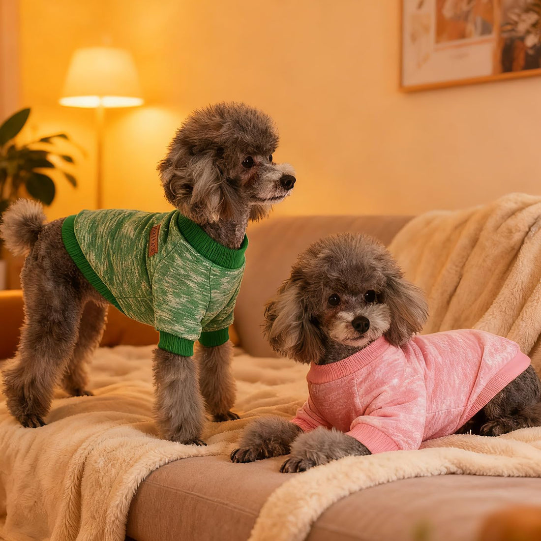 3 Pack Dog Sweaters for Small Dogs Soft Warm Winter Clothes for Puppy