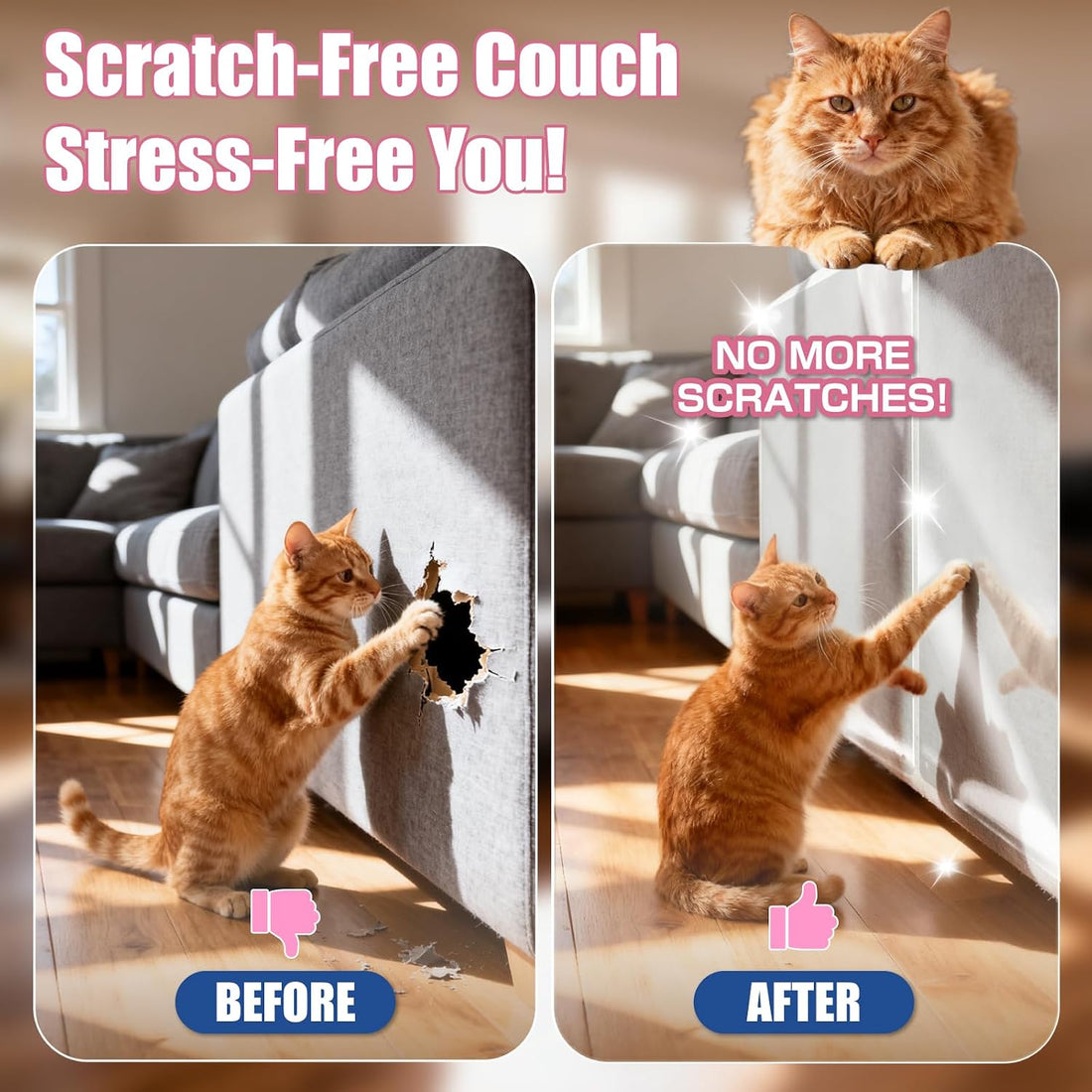 12PCS Cat Scratch Furniture Protector