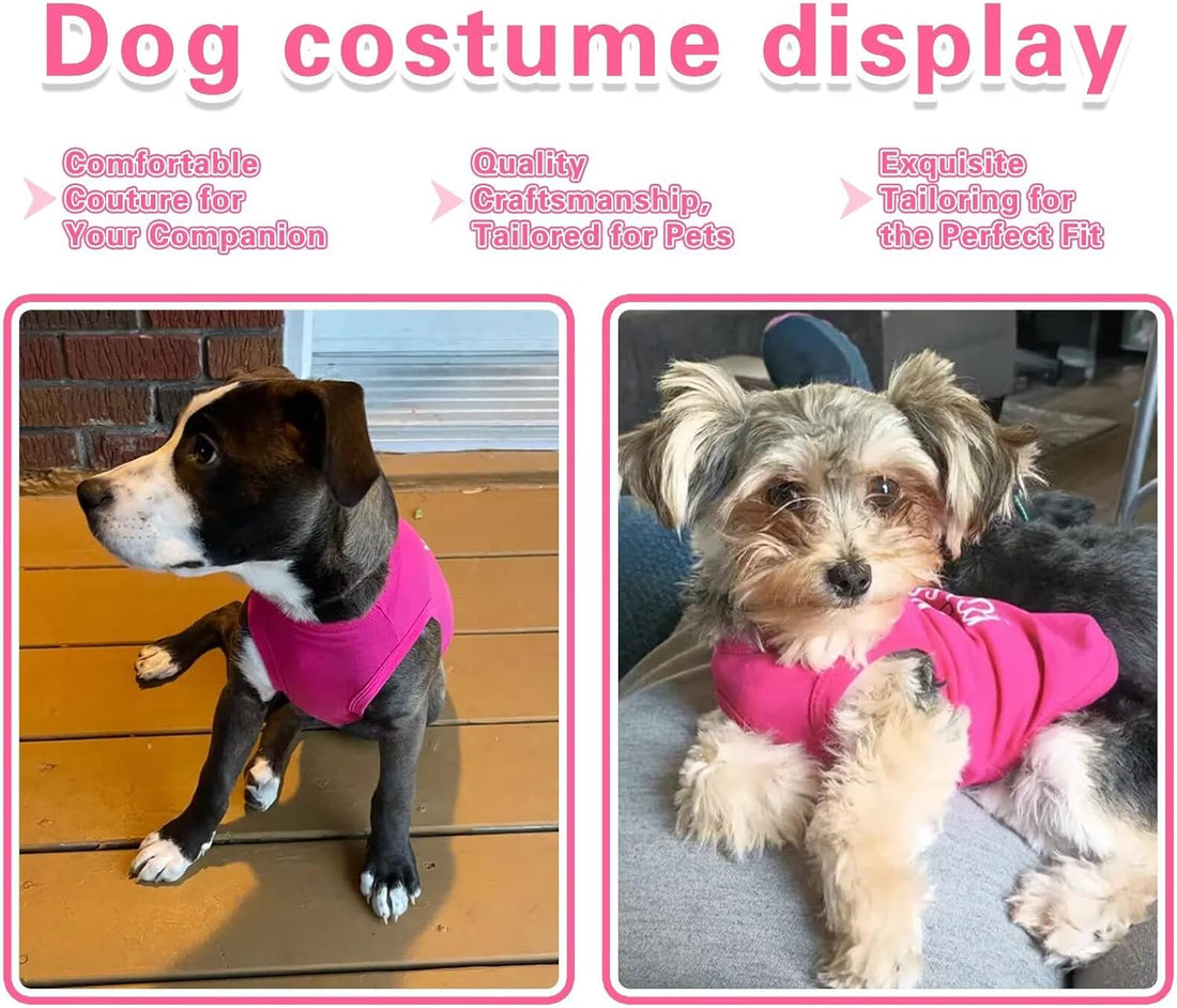 Pink Cotton Dog Shirt with 'Little Miss Princess' Print