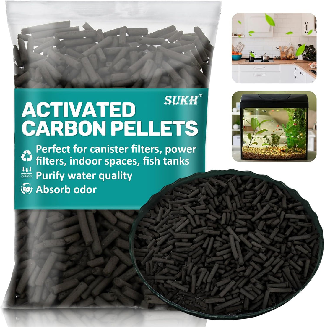 Sukh 410g Activated Carbon Pellets