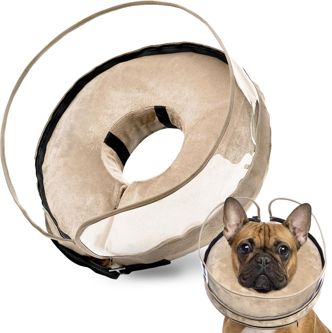 BARKLESS Inflatable Dog Cone for Large Dog to Stop Licking with Soft