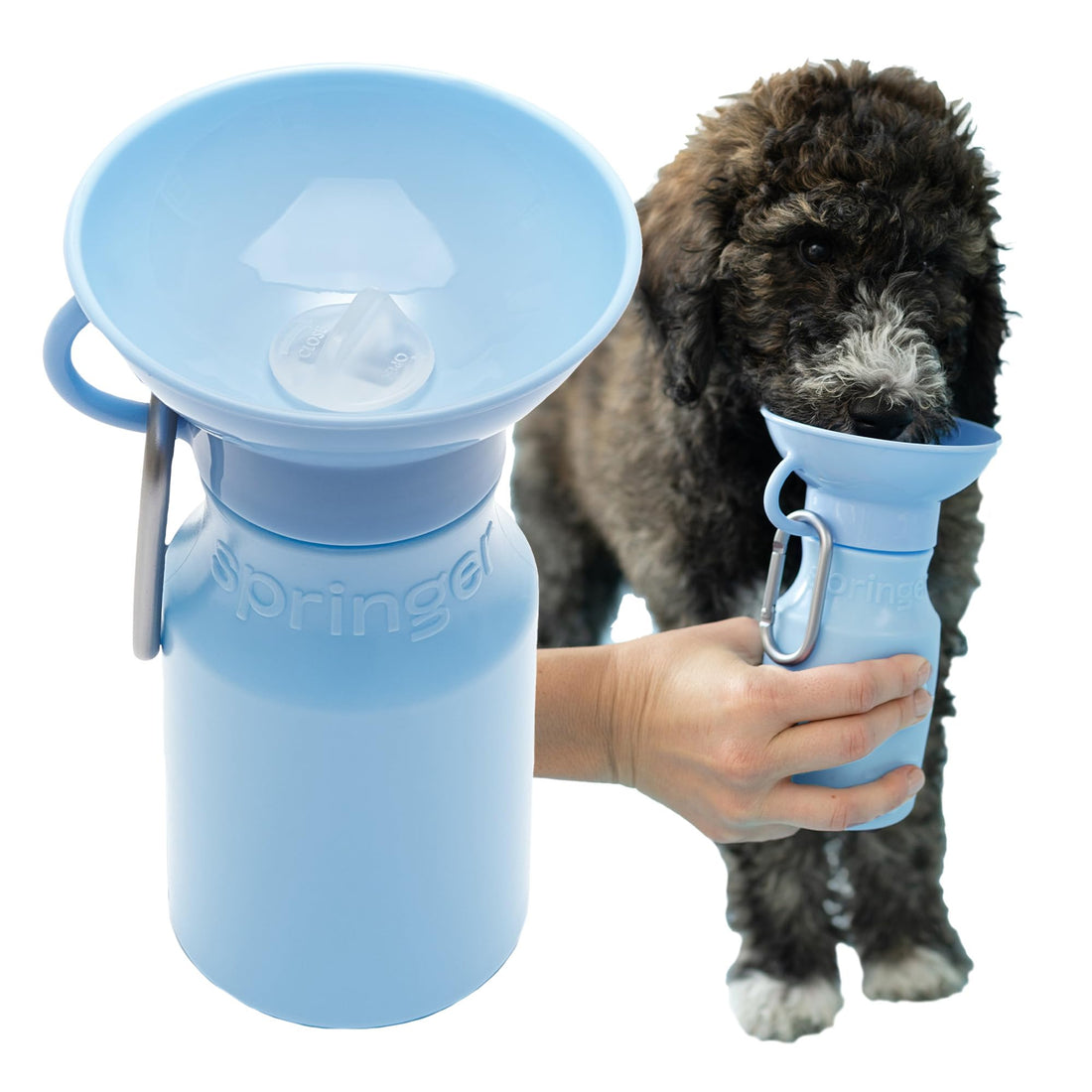 Springer Dog Water Bottle | Portable Travel Drinking Feeder Dispenser