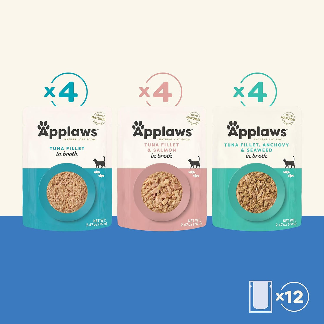 Applaws Natural Wet Cat Food in Broth, Limited and Natural Ingredients