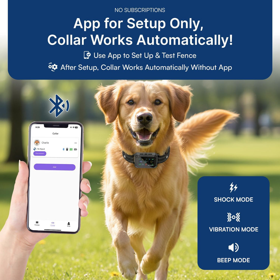 My Pet Command 2-1 Smart Wireless GPS Dog Fence with APP Setup 2