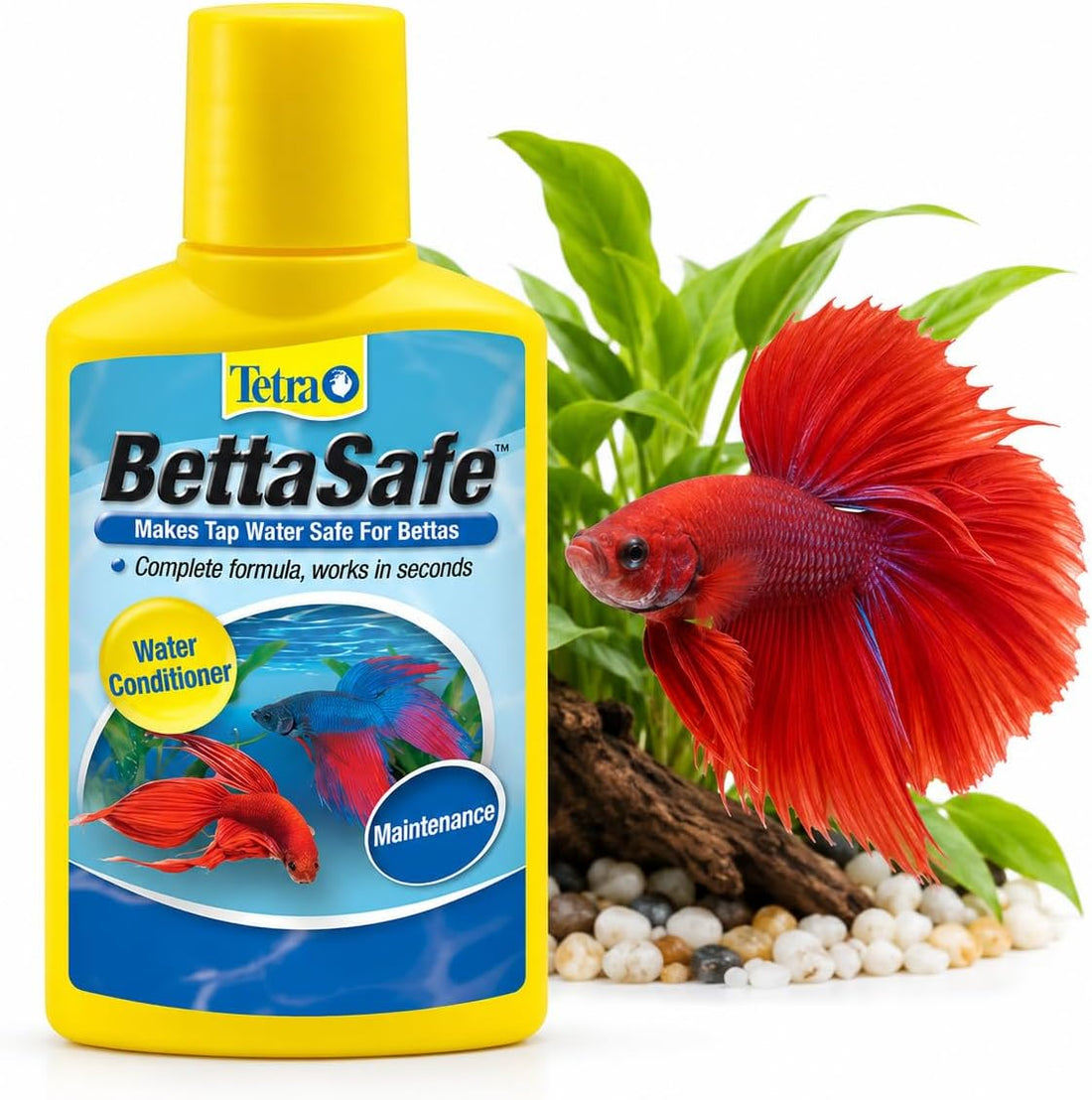 Tetra BettaSafe Water Conditioner for Betta Fish Tanks, 1.69 oz