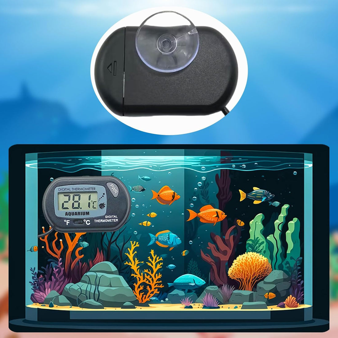 8 Pack Suction Cups for Aquarium Thermometer