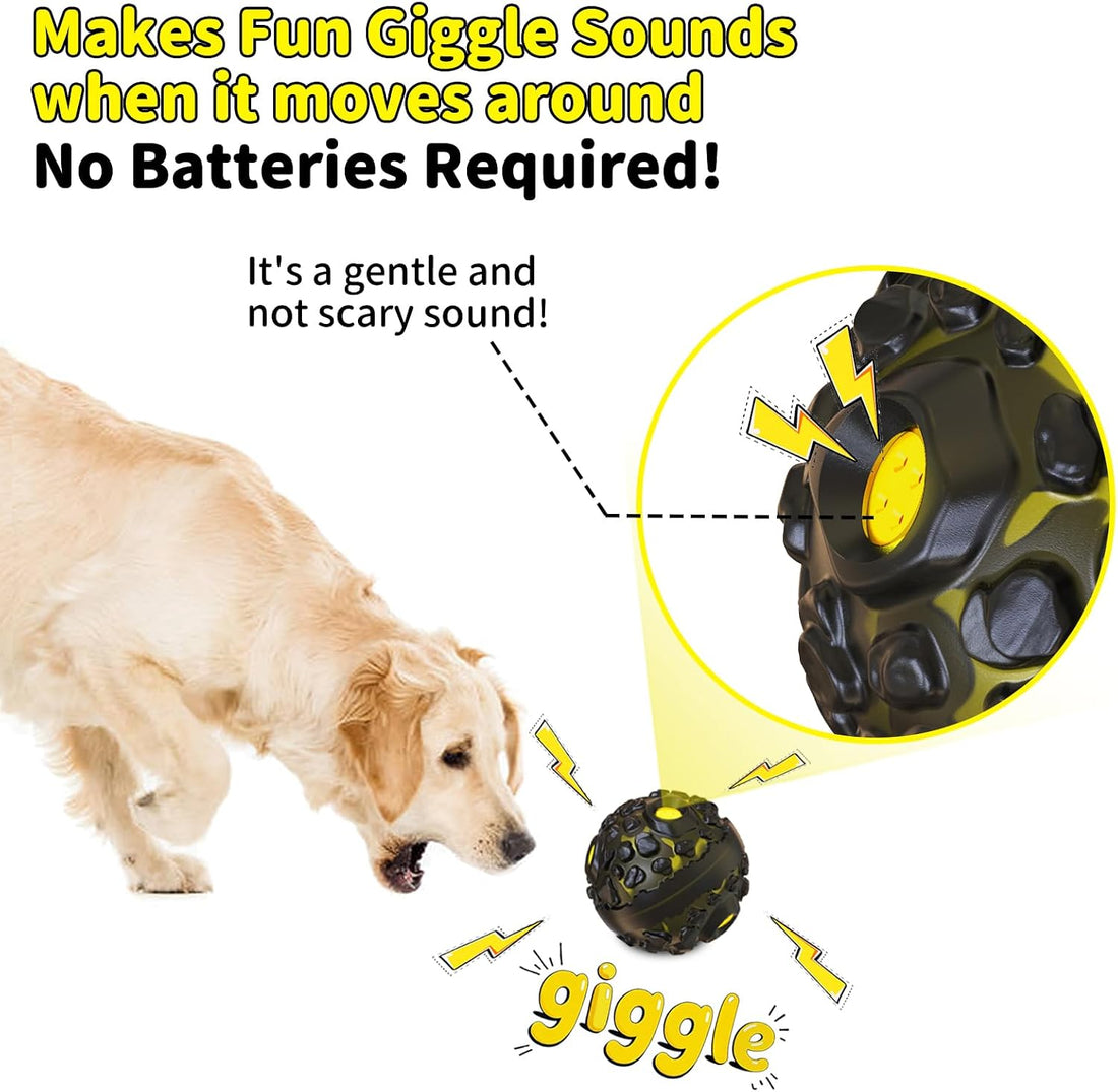 Dog Giggle Balls for Aggressive Chewers Interactive Dog Toy Ball