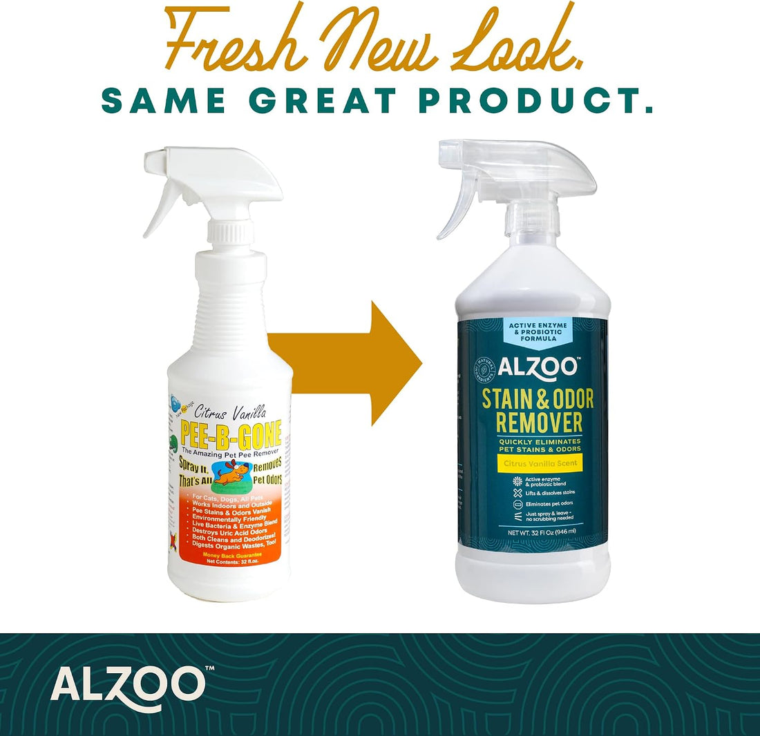 ALZOO Pet Stain & Odor Remover, Citrus Vanilla, 32 oz