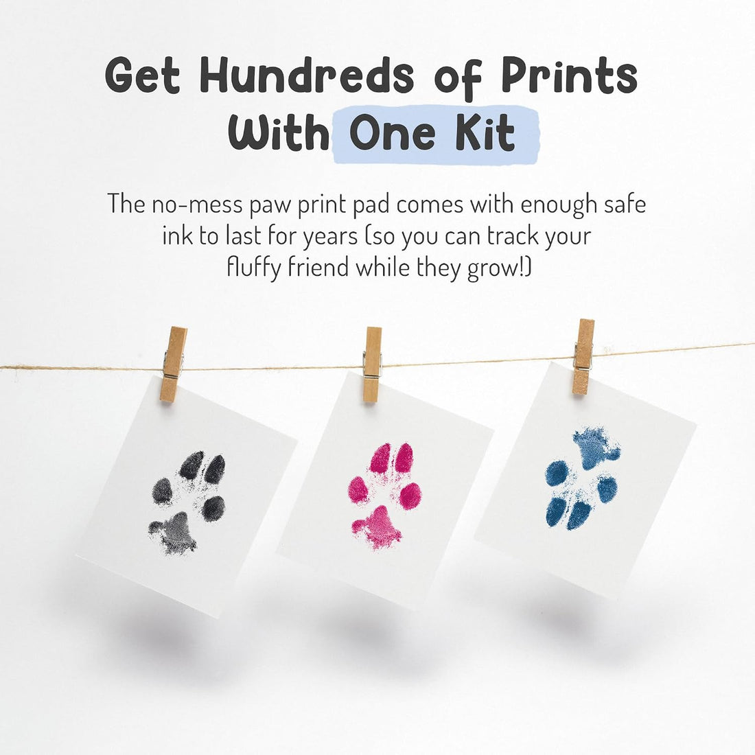 Pet Paw Print Impression Kit | Dog Ink Paw Print Kit