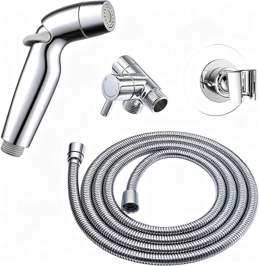 2-Mode Dog Shower Sprayer with No-Drill Mount