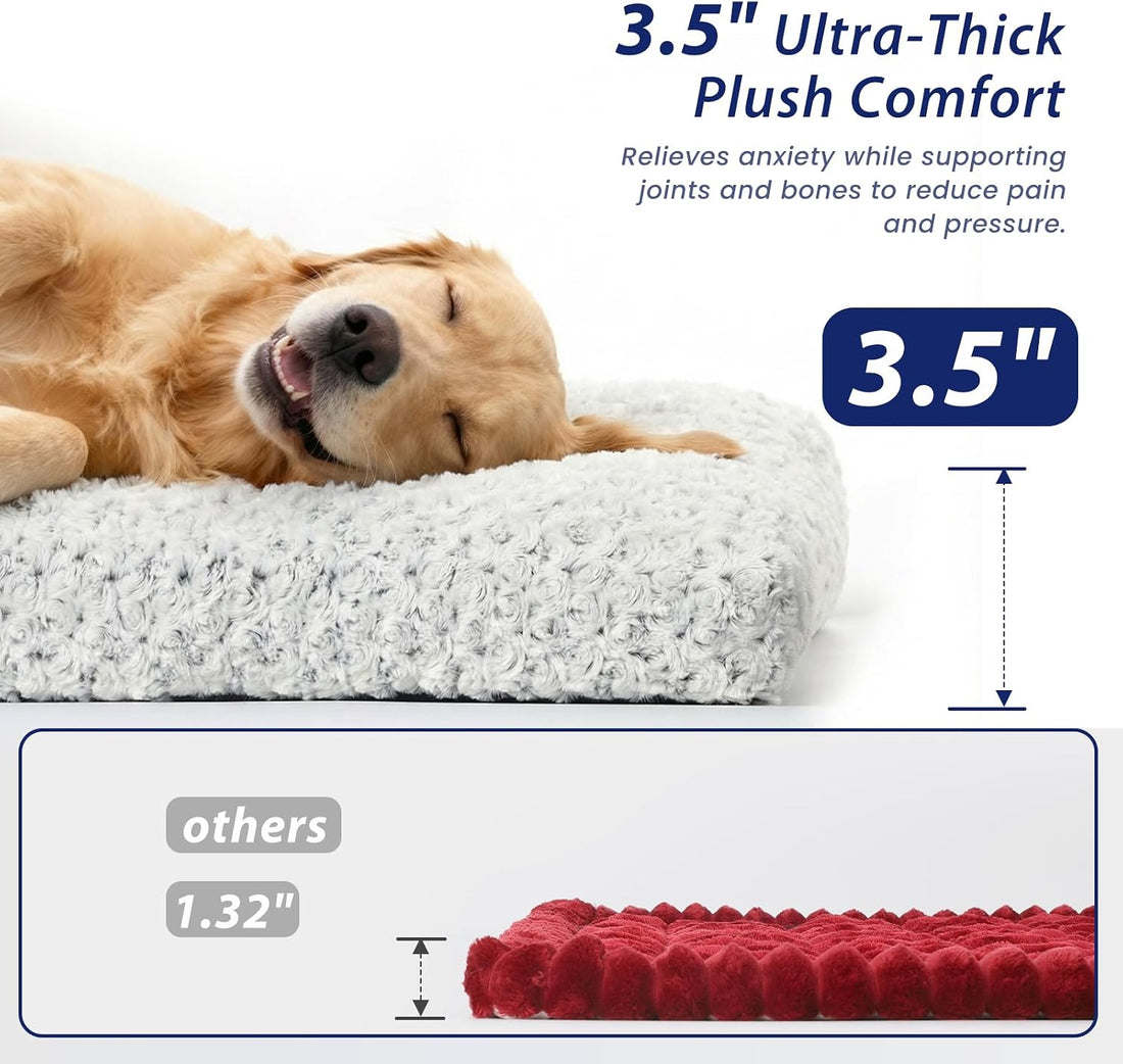 3.5" Thick Plush Dog Bed Mat for Car Back Seat