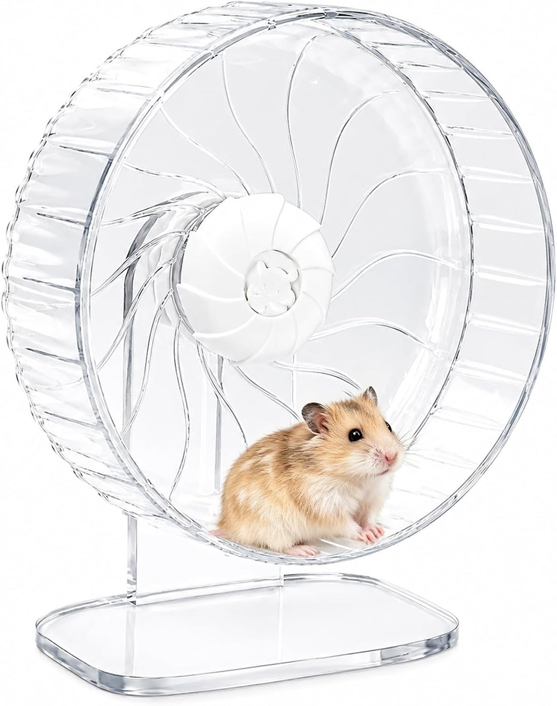 10 inch Silent Hamster Wheel with Adjustable Stand, Large Size, Blue