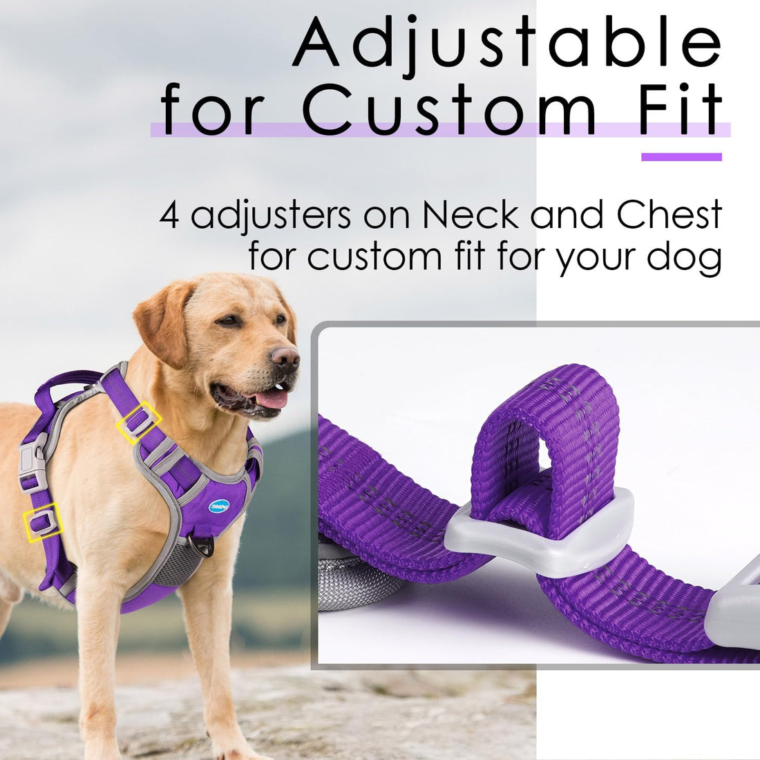 ThinkPet No Pull Harness Breathable Sport Harness with Handle-Dog