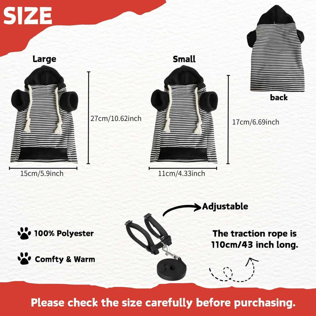 Ferret Harness and Leash Set Ferret Clothes Small Animals Harness
