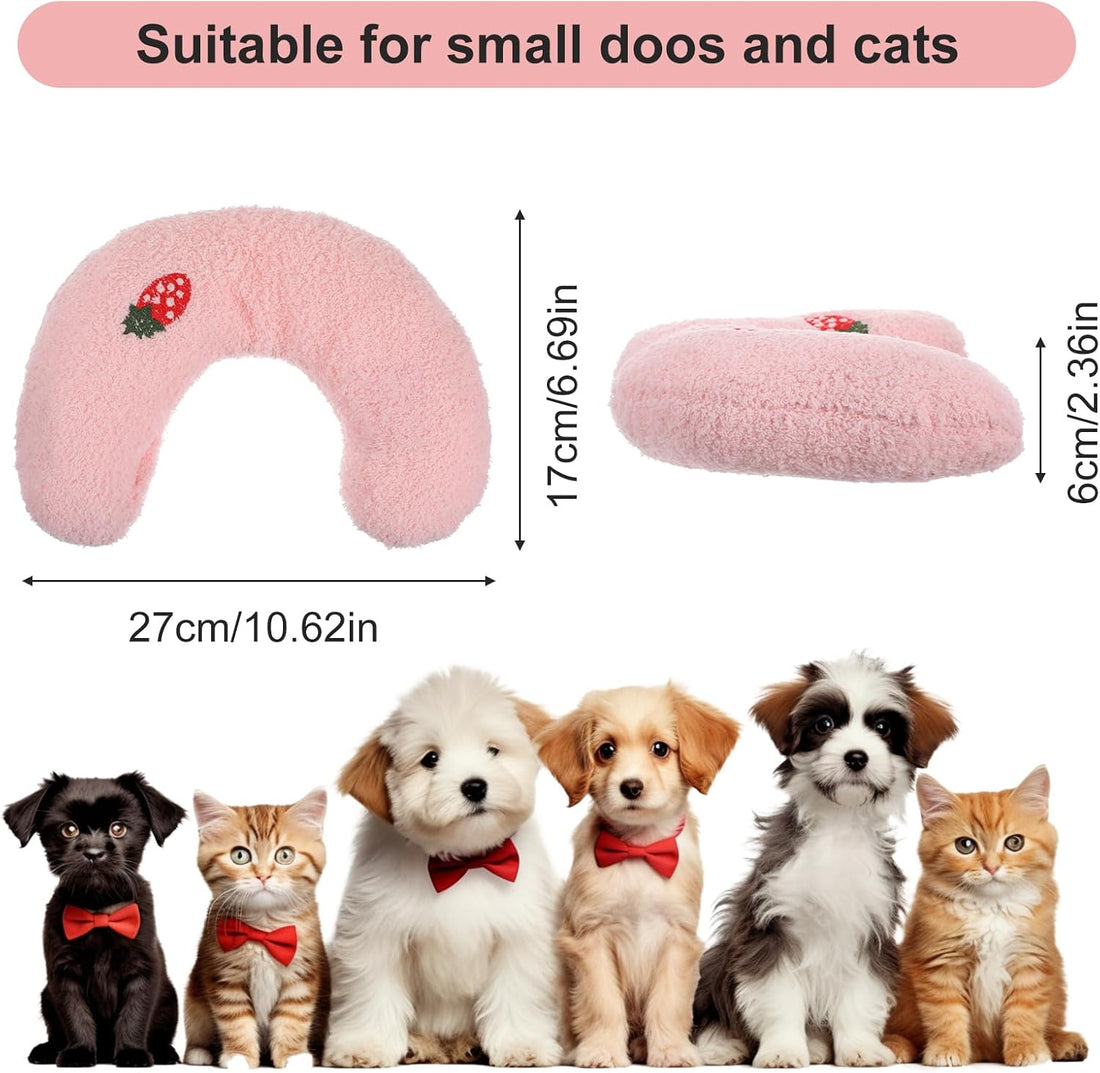 U-Shaped Pillow for Pets Pet Calming Pillow, Half Donut Cuddler