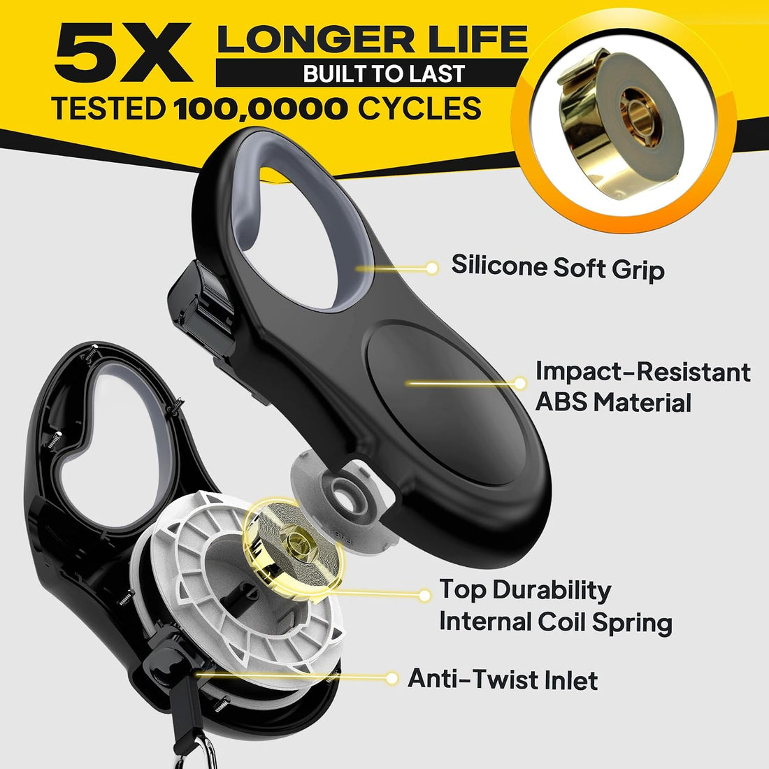Fida Retractable Dog Leash, 16 ft Dog Walking Leash for Small Dogs up