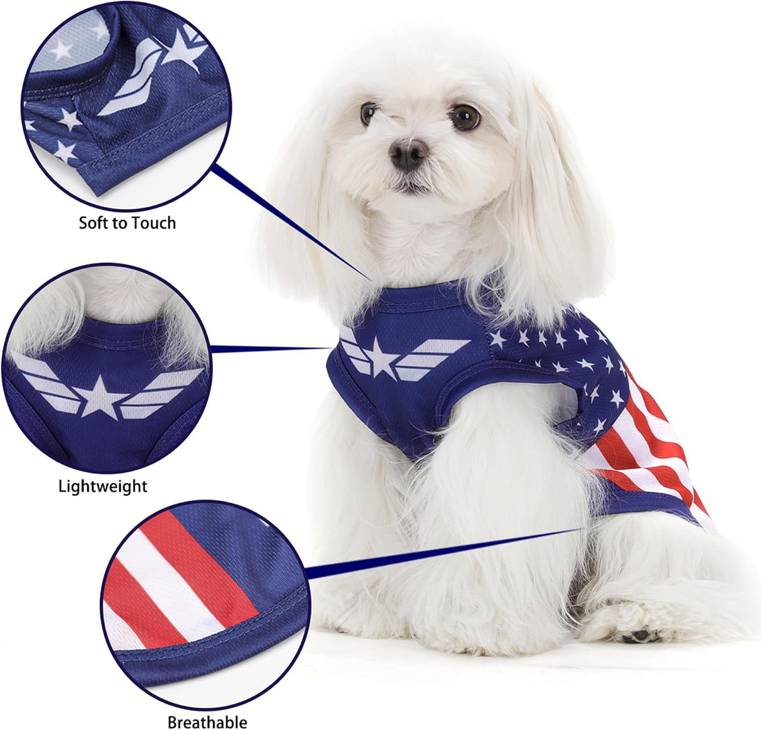 American Flag Inspired Dog Vest: Perfect Dog Shirt
