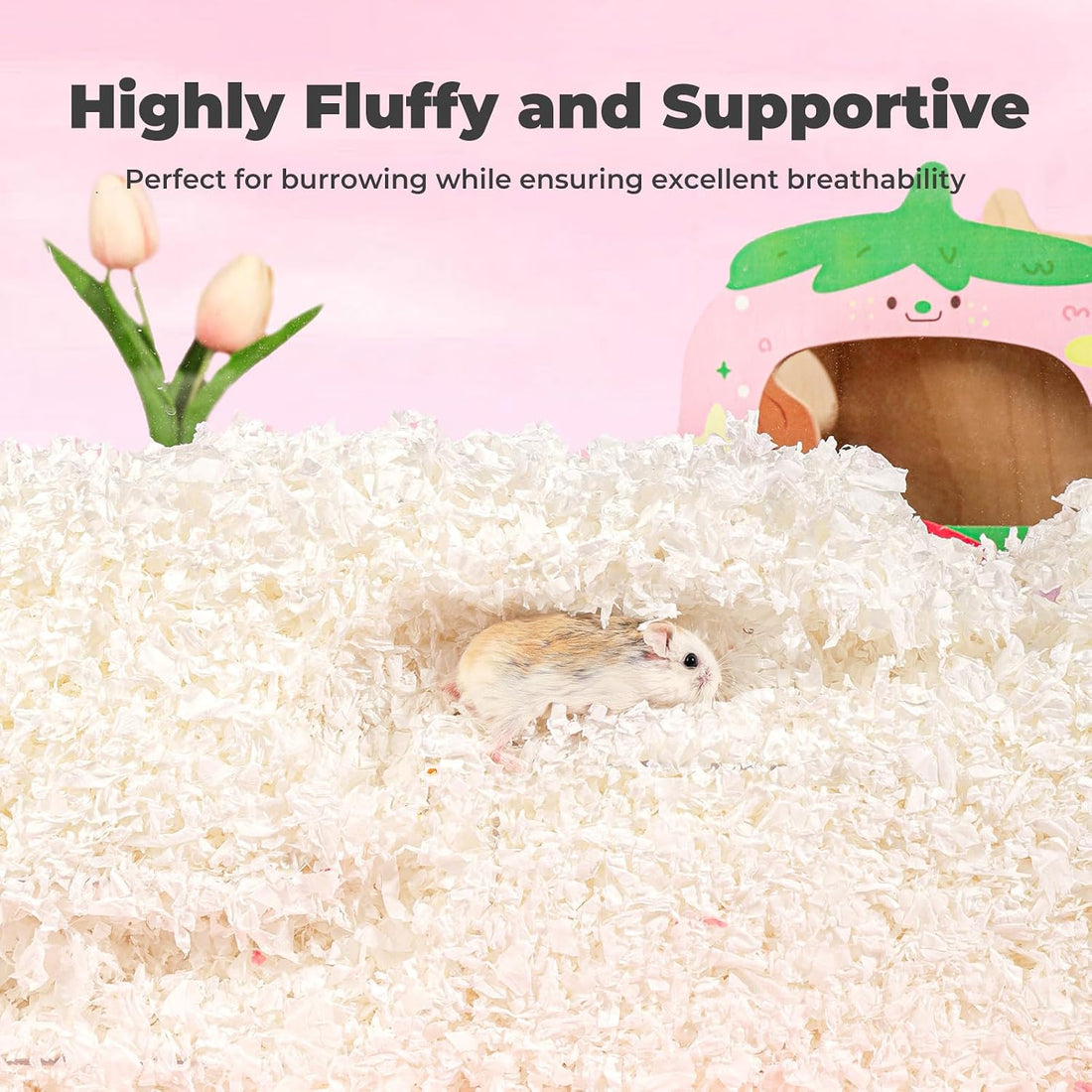 Hamster Bedding 50L Guinea Pig Paper Bedding Odor Control 99%