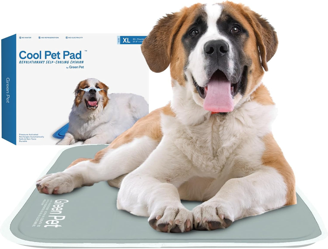 The Green Pet Shop Cool Pet Pad - Medium, Sage Grey - Self-Cooling