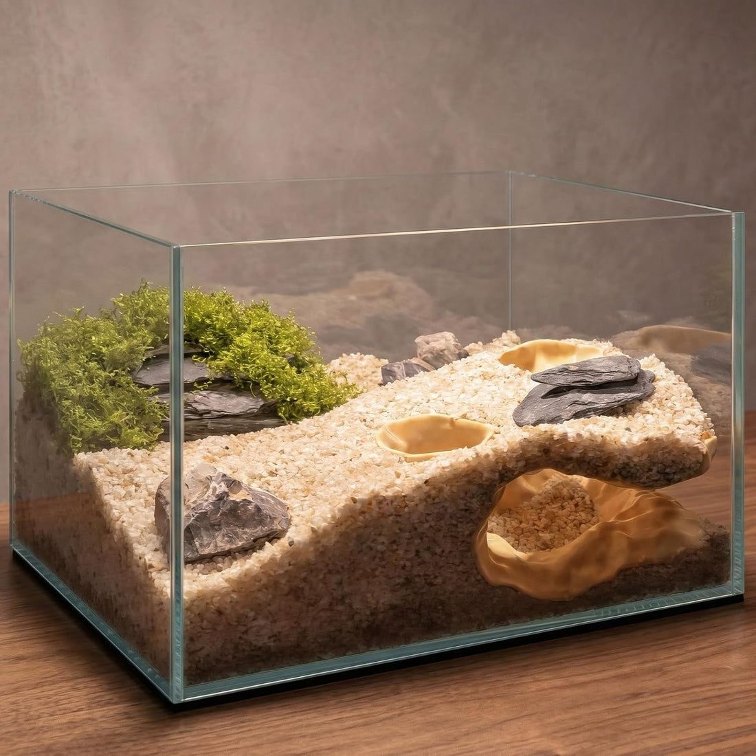 Corner Tunnel Aquarium Cave, Fish Hideout for Aquarium Decor