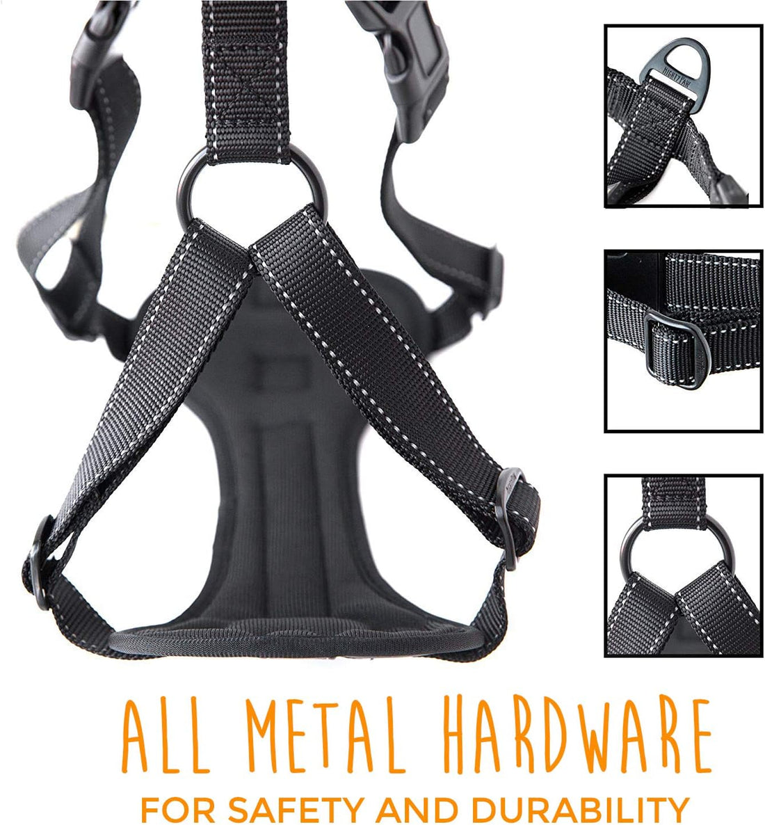 Mighty Paw Dog Car Harness - Vehicle Safety Gear - 2 Leash Attachment