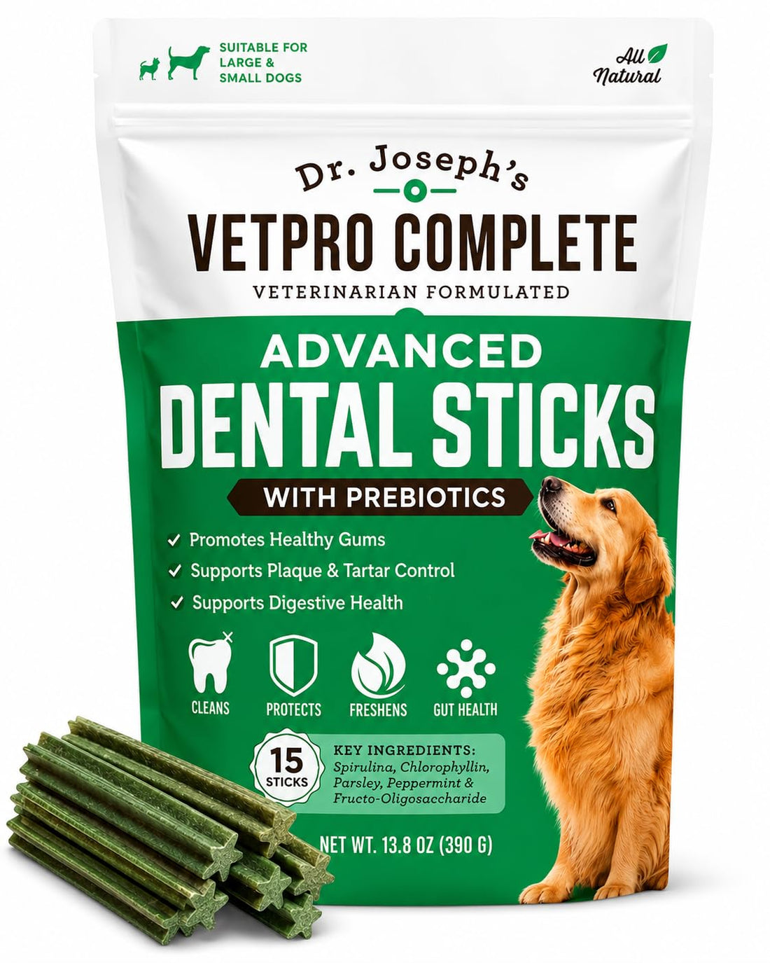 VetPro Complete Dr. Joseph's Advanced Dental Sticks with Prebiotics
