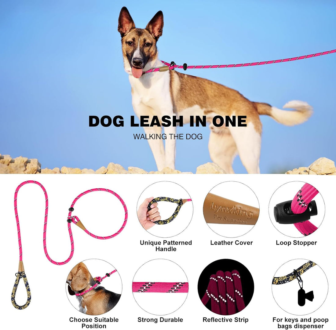 lynxking Slip Lead Dog Leash Reflective
