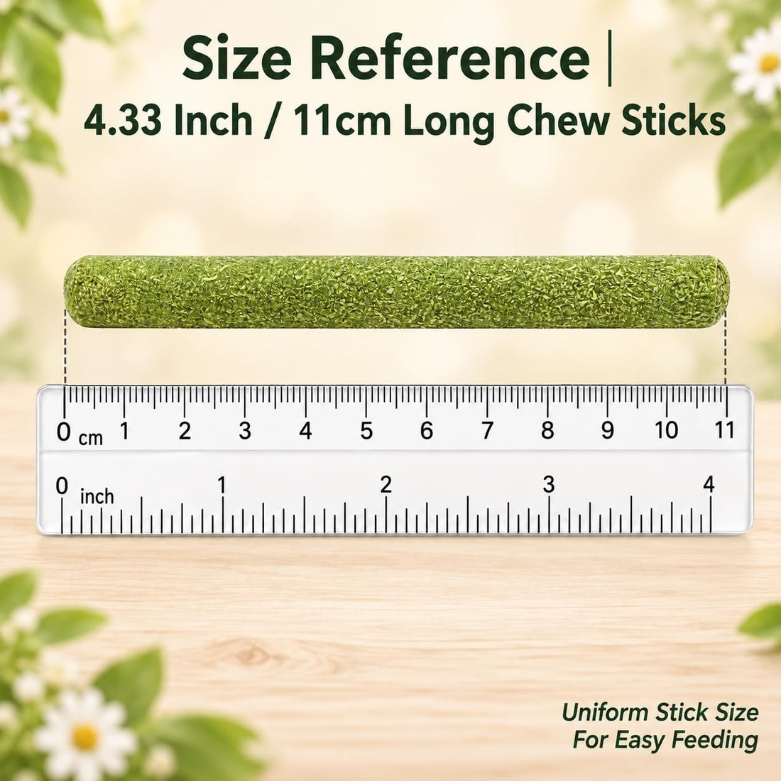 40 Pcs Natural Rabbit Chew Timothy Hay Sticks Mixing Flowers