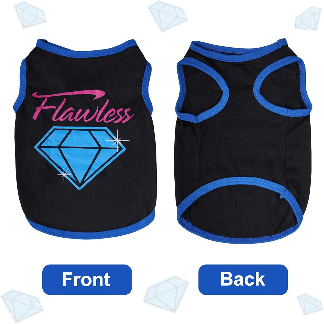 hoyuwak 8 Pieces Pet Shirts Funny Dog Printed Clothes Dog Sleeveless