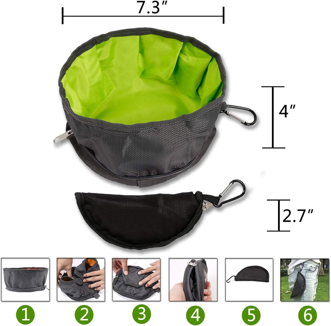 YMETECH 2 Pcs Collapsible Dog Bowls for Travel, Foldable